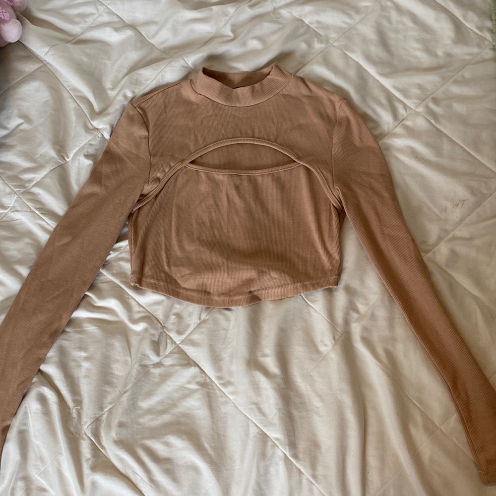 Shein Crop Top Long Sleeve